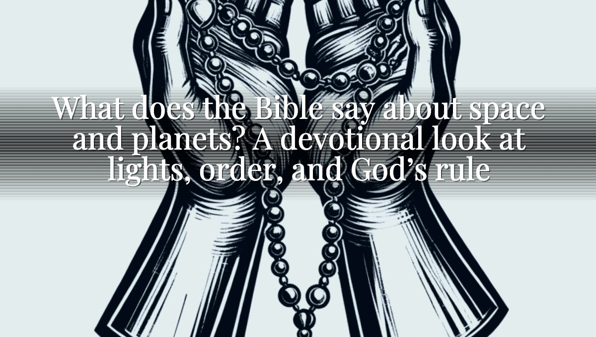 What does the Bible say about space and planets? A devotional look at lights, order, and God’s rule