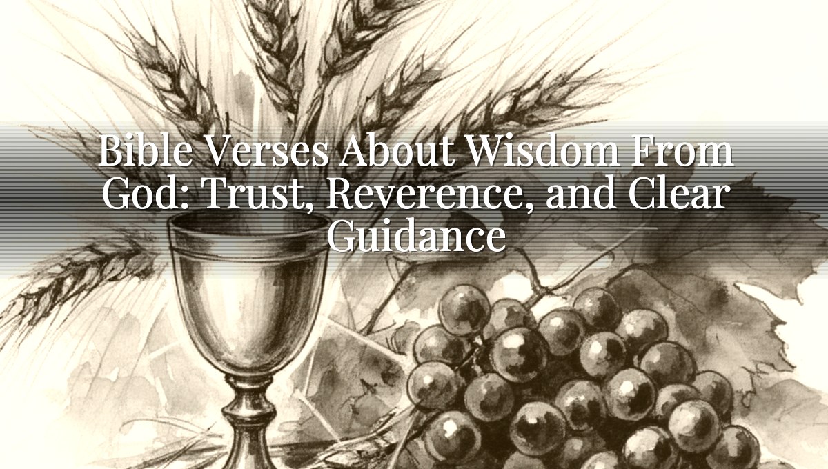 Bible Verses About Wisdom From God: Trust, Reverence, and Clear Guidance
