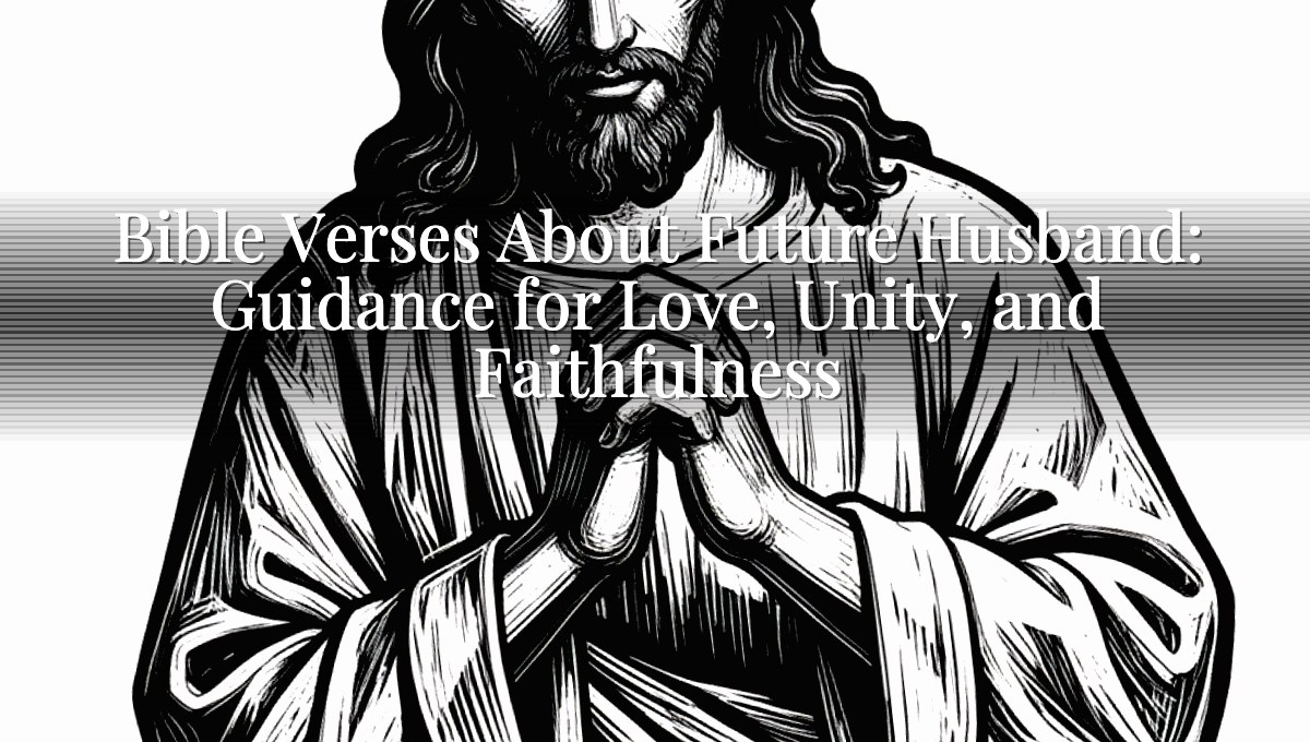 Bible Verses About Future Husband: Guidance for Love, Unity, and Faithfulness