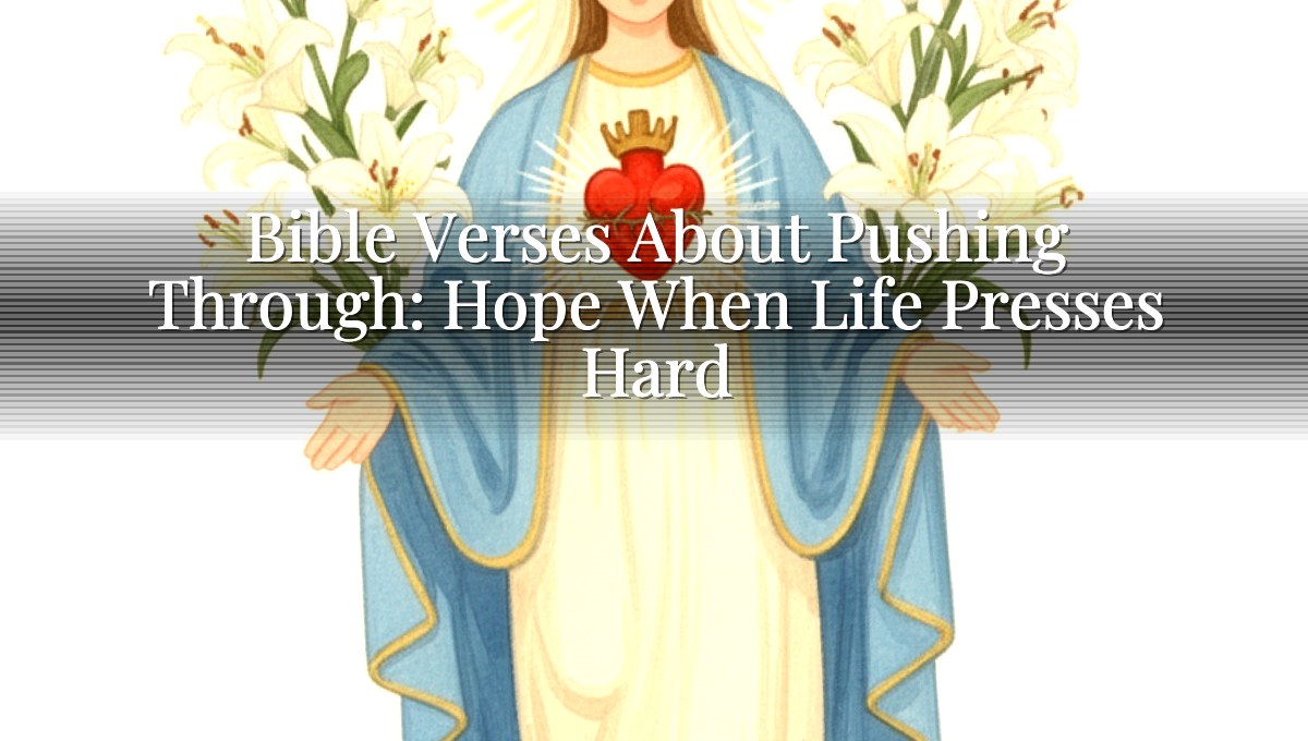 Bible Verses About Pushing Through: Hope When Life Presses Hard