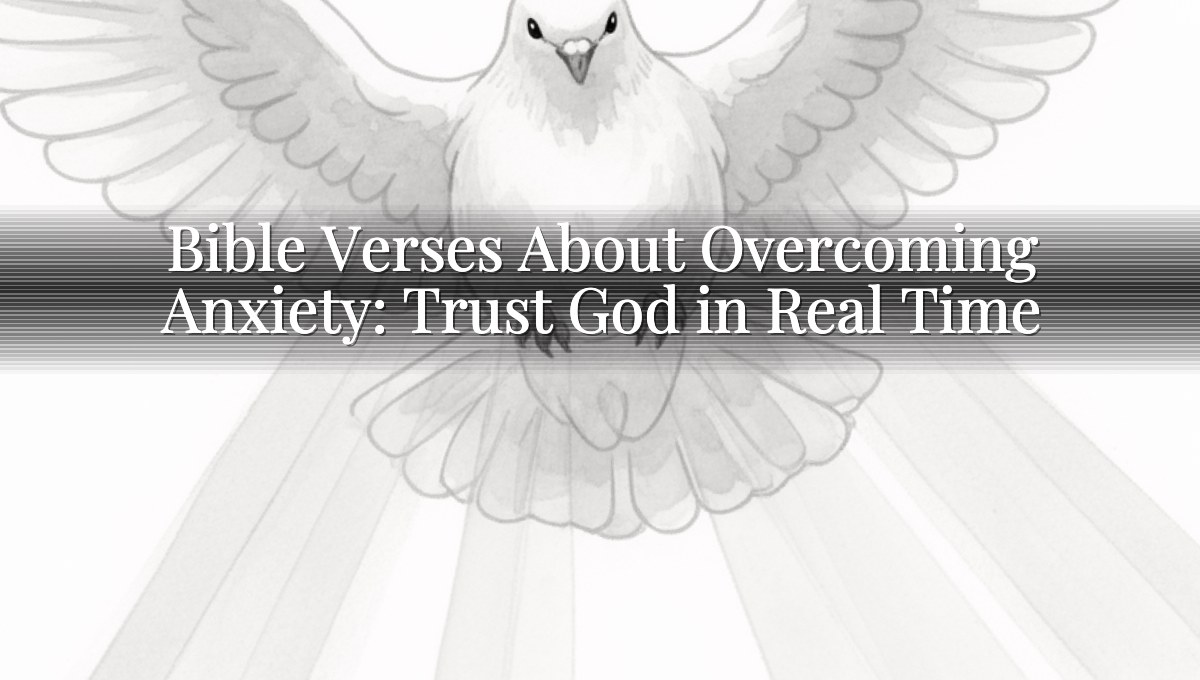 Bible Verses About Overcoming Anxiety: Trust God in Real Time
