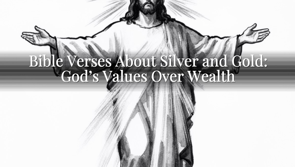 Bible Verses About Silver and Gold: God’s Values Over Wealth