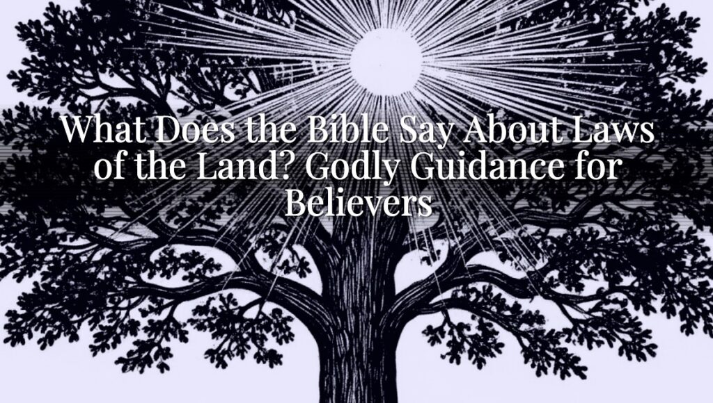 What Does the Bible Say About Laws of the Land? Godly Guidance for Believers
