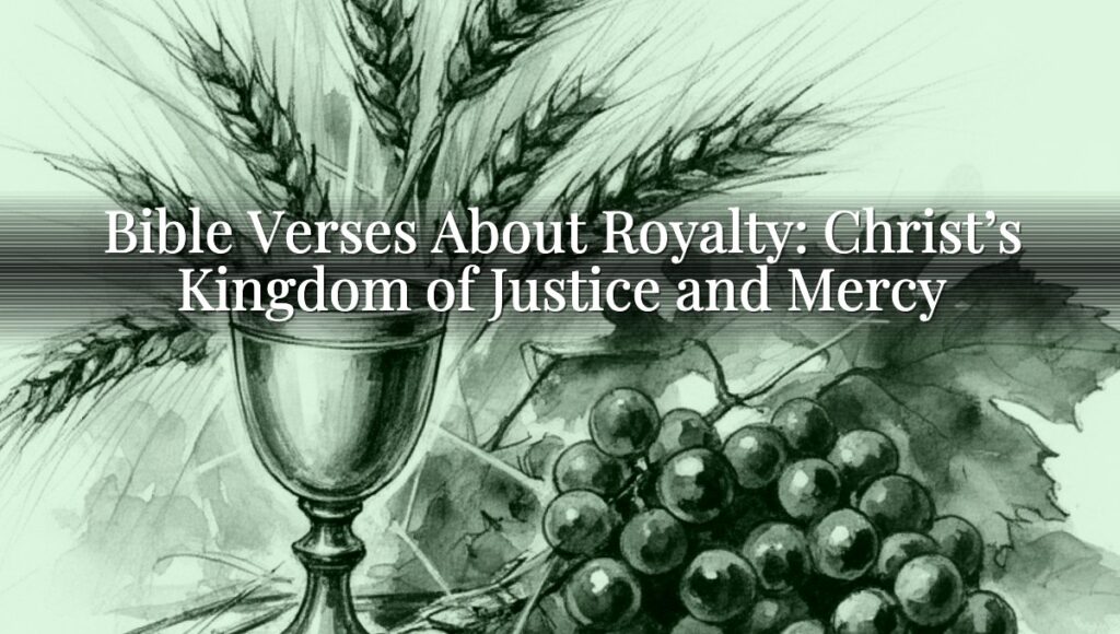 Bible Verses About Royalty: Christ’s Kingdom of Justice and Mercy