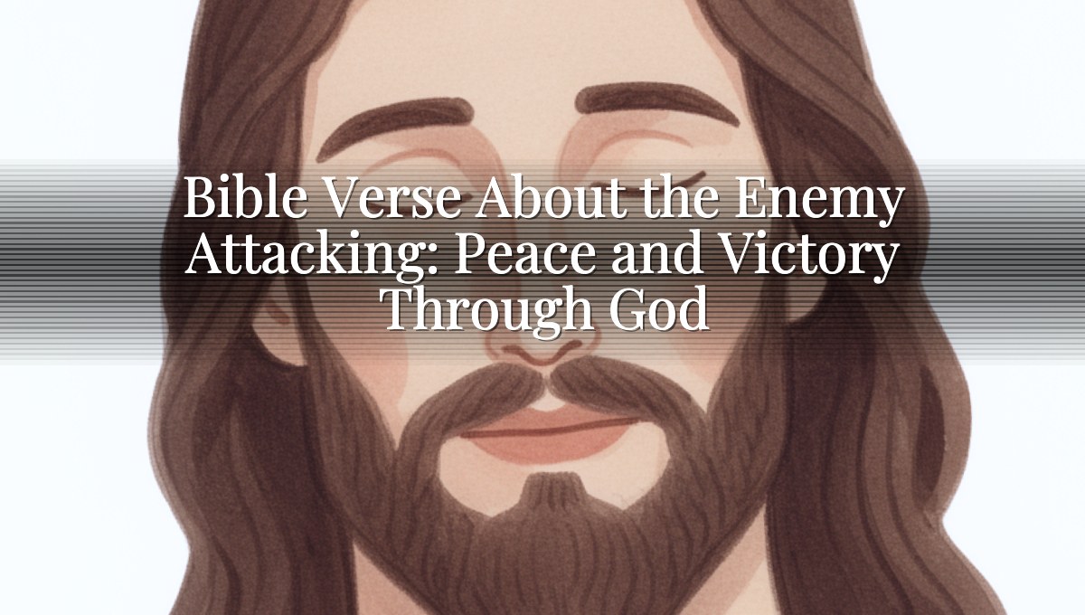 Bible Verse About the Enemy Attacking: Peace and Victory Through God