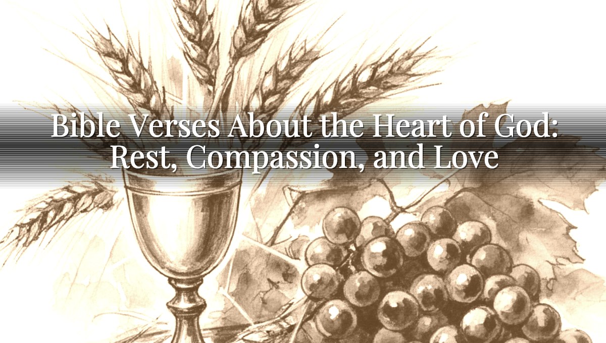 Bible Verses About the Heart of God: Rest, Compassion, and Love
