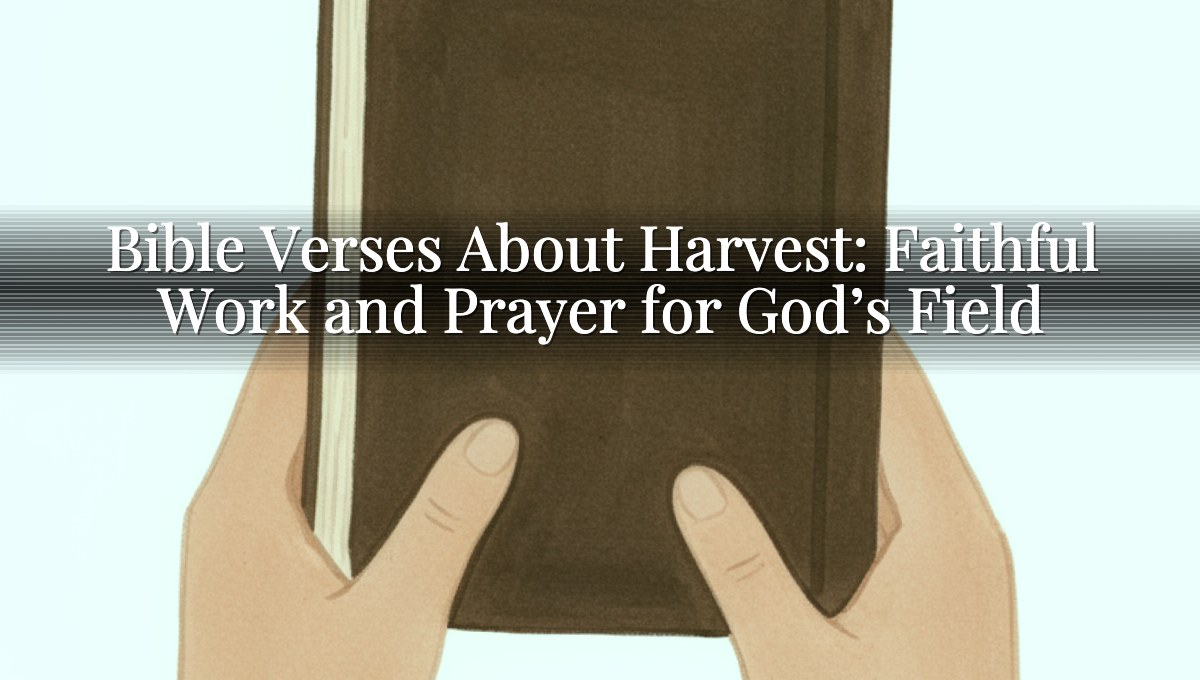 Bible Verses About Harvest: Faithful Work and Prayer for God’s Field