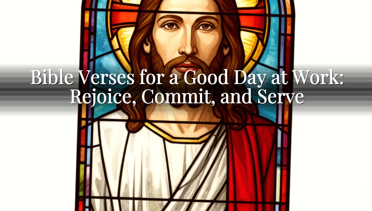 Bible Verses for a Good Day at Work: Rejoice, Commit, and Serve