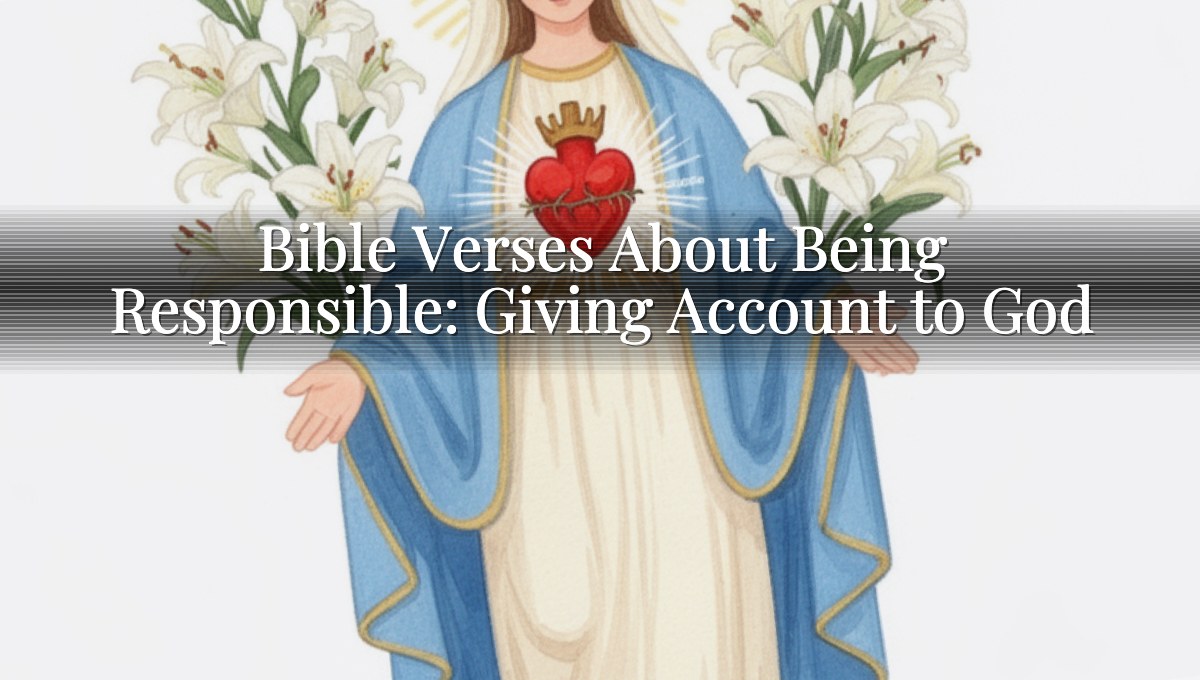 Bible Verses About Being Responsible: Giving Account to God