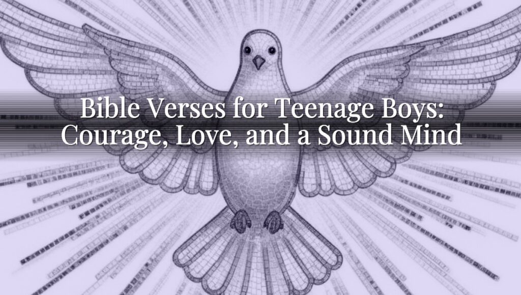 Bible Verses for Teenage Boys: Courage, Love, and a Sound Mind