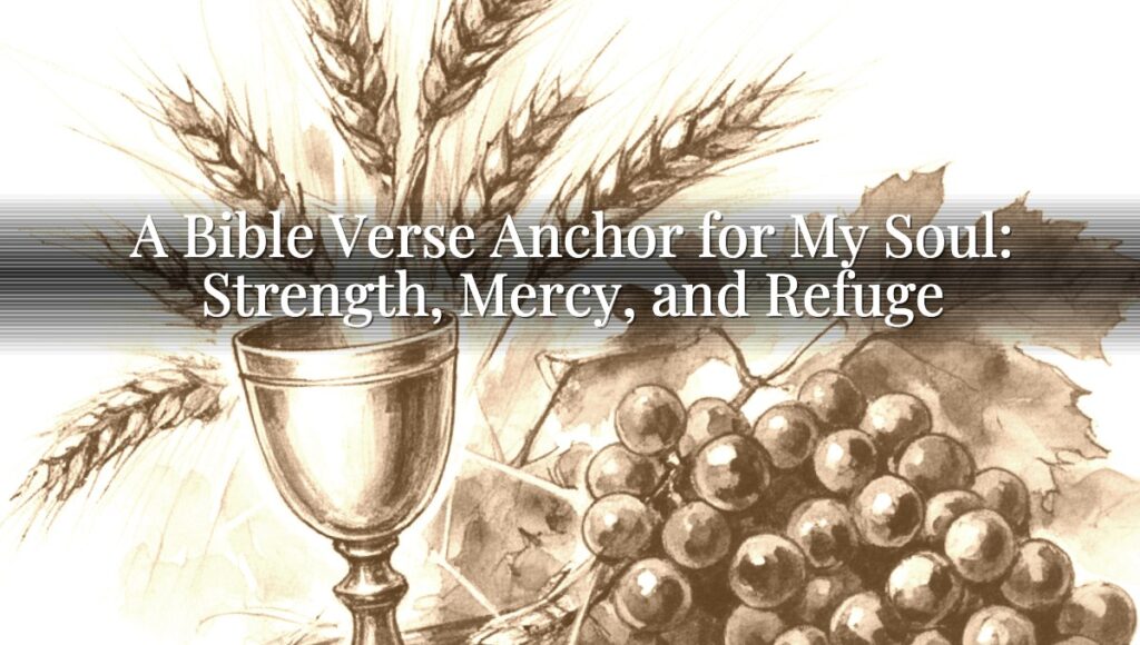A Bible Verse Anchor for My Soul: Strength, Mercy, and Refuge