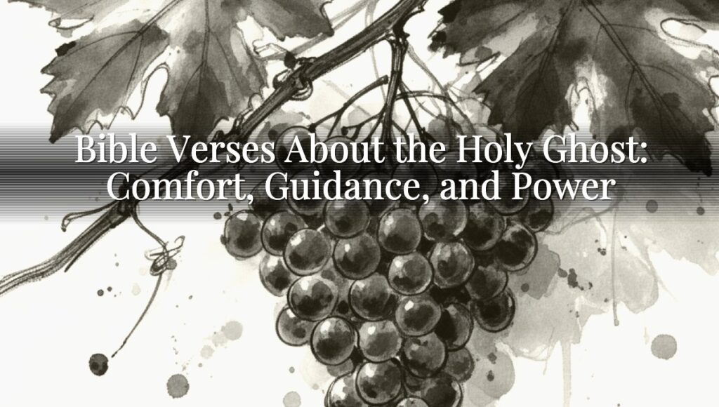 Bible Verses About the Holy Ghost: Comfort, Guidance, and Power