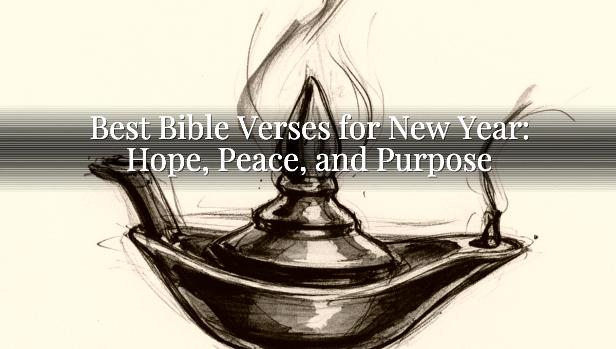 Best Bible Verses for New Year: Hope, Peace, and Purpose