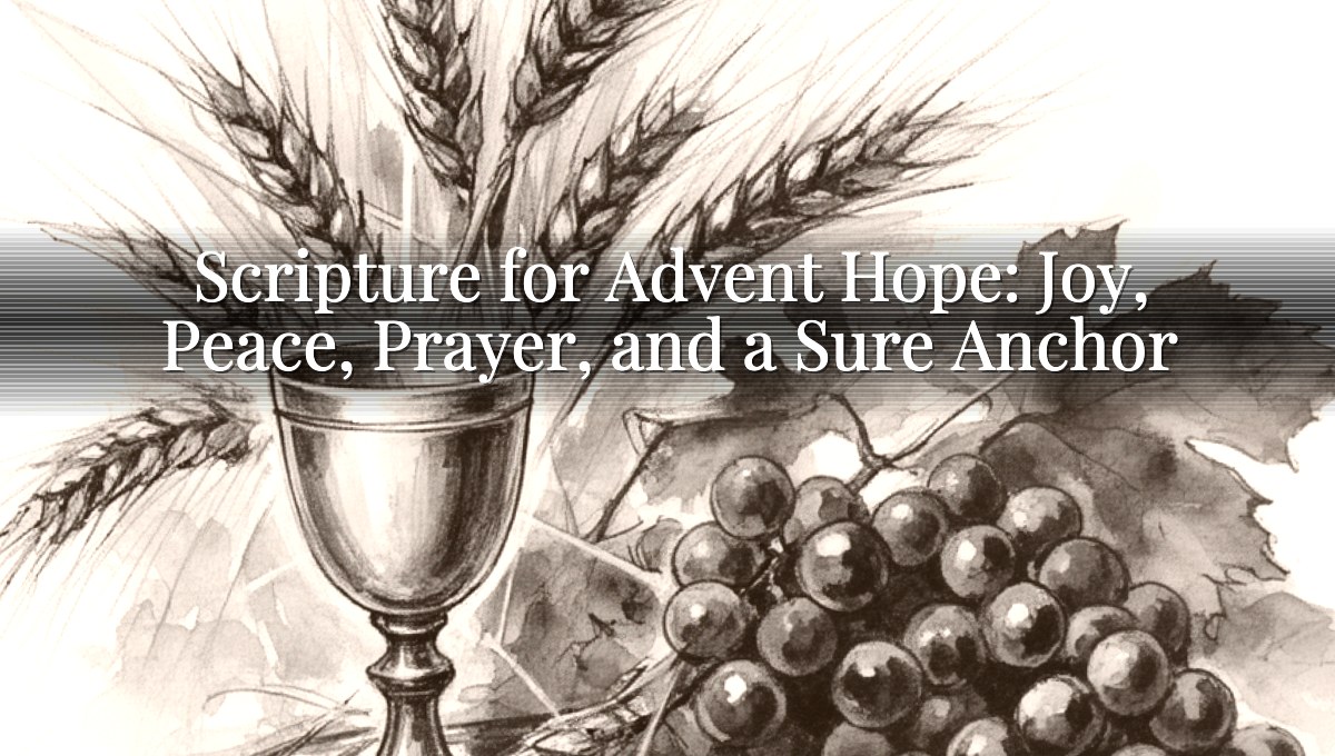 Scripture for Advent Hope: Joy, Peace, Prayer, and a Sure Anchor