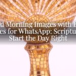 Good Morning Images with Bible Verses for WhatsApp: Scripture to Start the Day Right Good Morning Images with Bible Verses for WhatsApp: Scripture to Start the Day Right