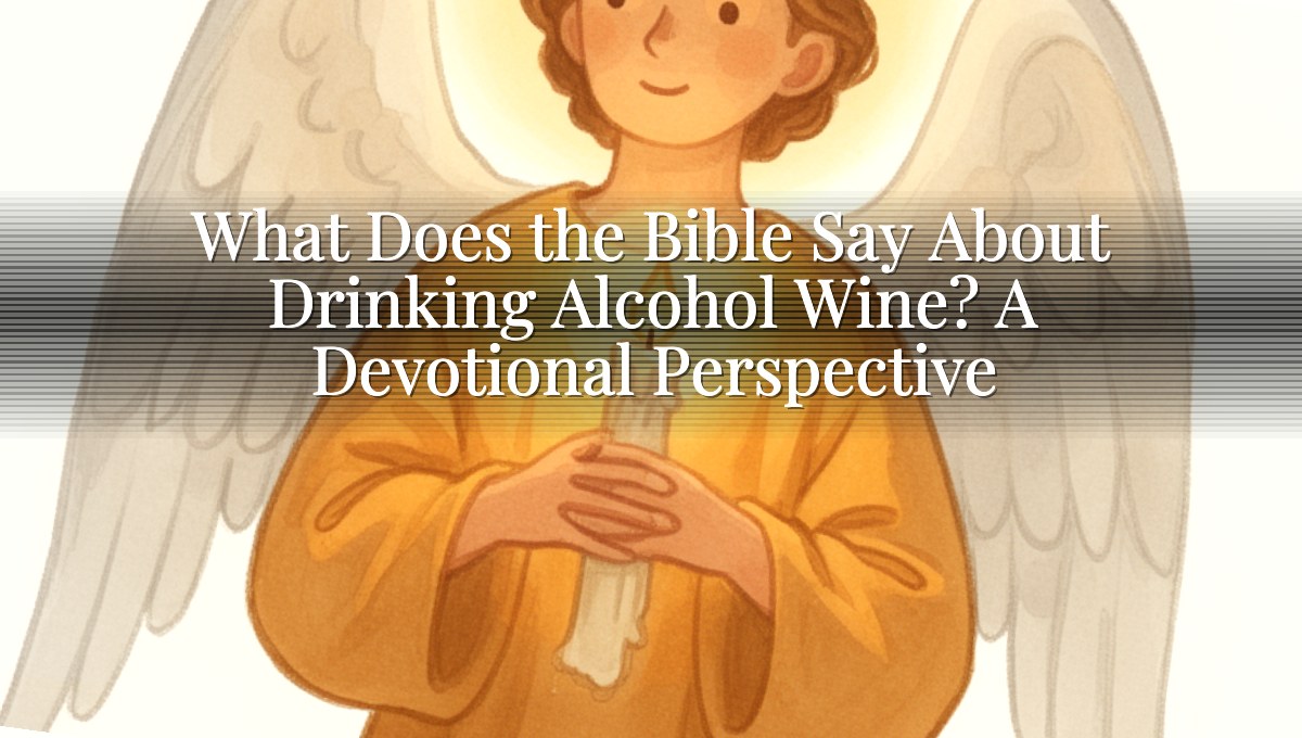 What Does the Bible Say About Drinking Alcohol Wine? A Devotional Perspective