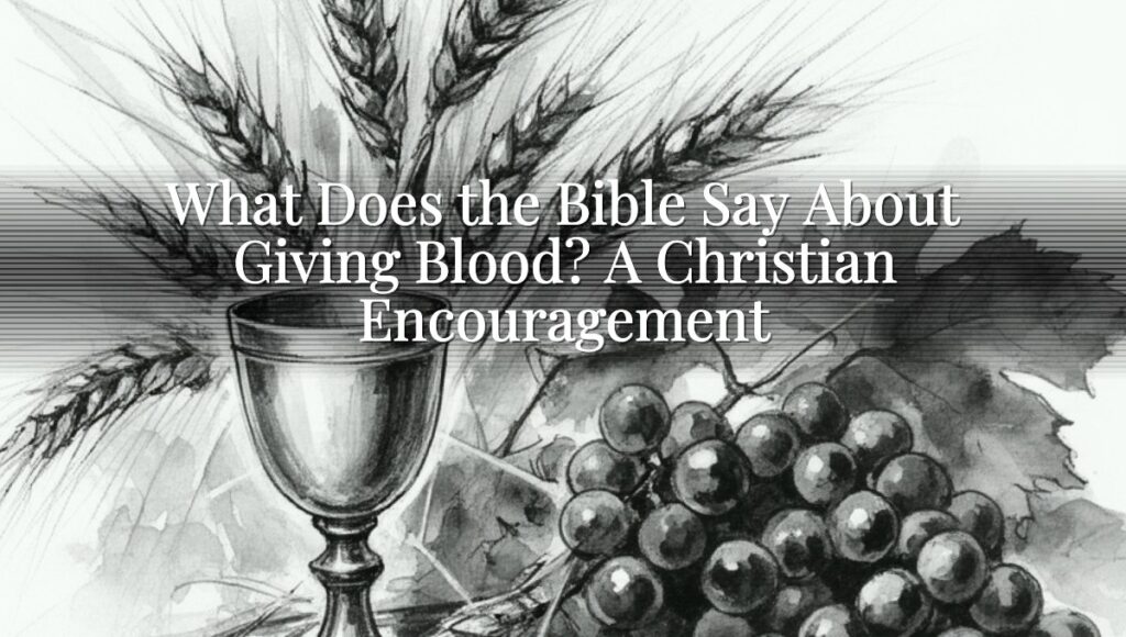 What Does the Bible Say About Giving Blood? A Christian Encouragement