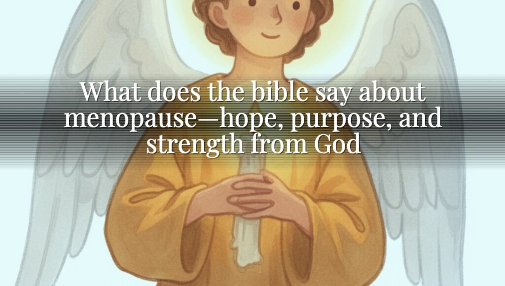 What does the bible say about menopause—hope, purpose, and strength from God