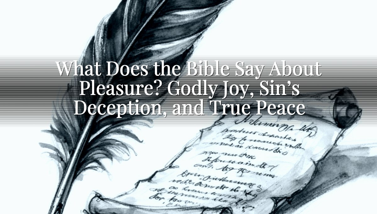 What Does the Bible Say About Pleasure? Godly Joy, Sin’s Deception, and True Peace