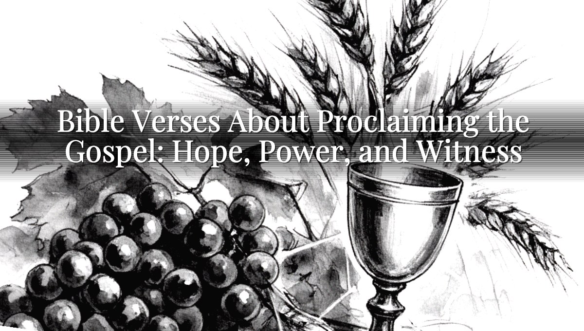 Bible Verses About Proclaiming the Gospel: Hope, Power, and Witness