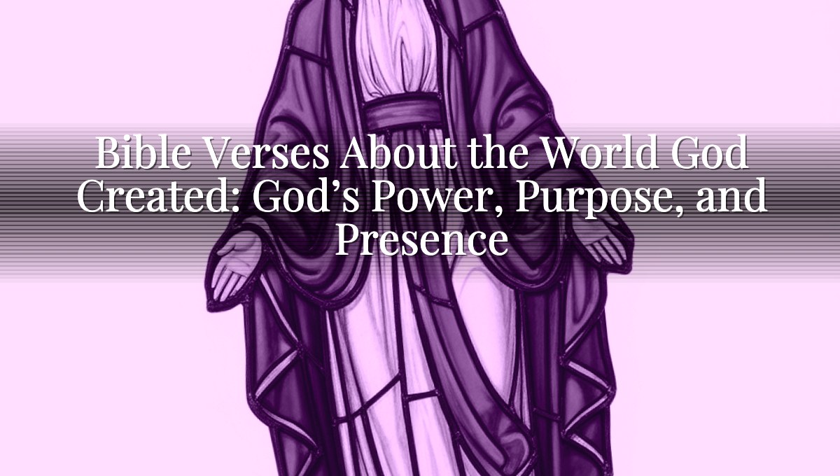 Bible Verses About the World God Created: God’s Power, Purpose, and Presence