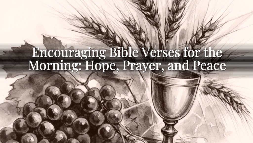 Encouraging Bible Verses for the Morning: Hope, Prayer, and Peace
