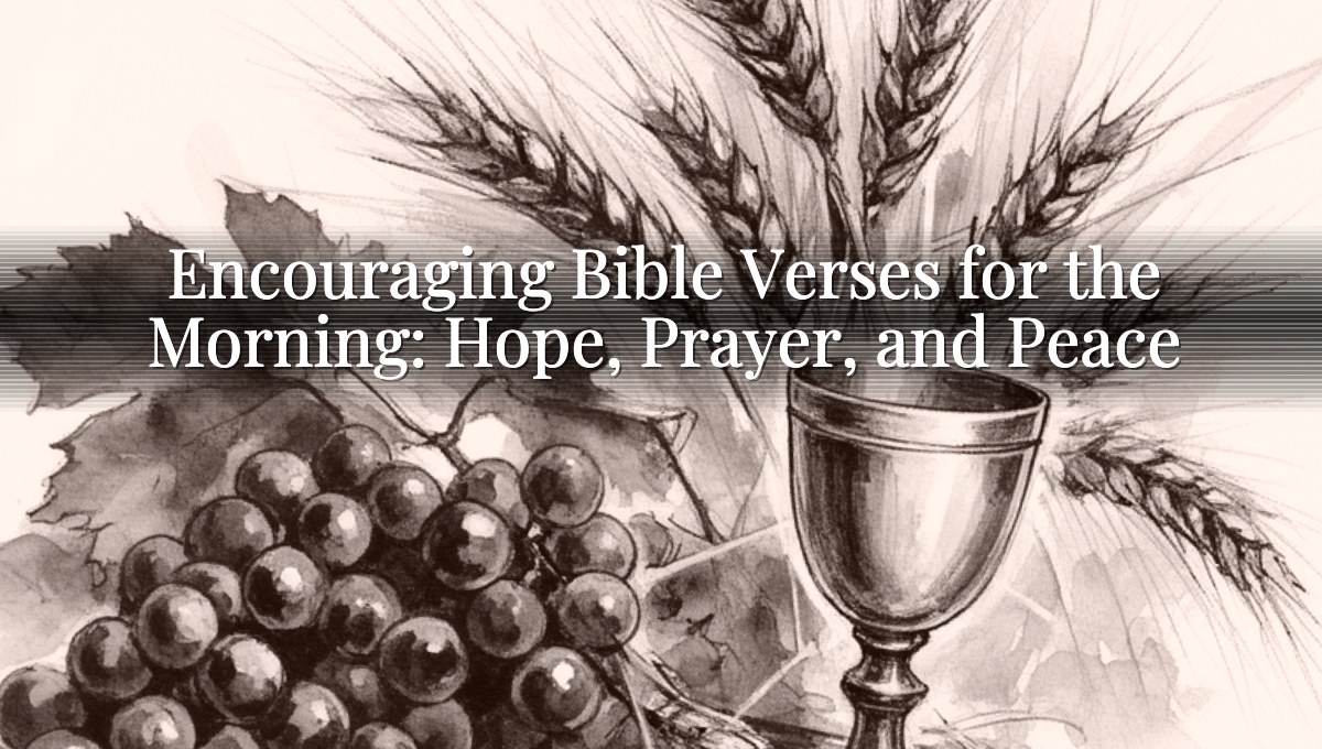 Encouraging Bible Verses for the Morning: Hope, Prayer, and Peace