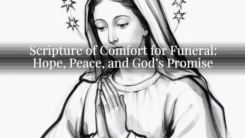 Scripture of Comfort for Funeral: Hope, Peace, and God’s Promise