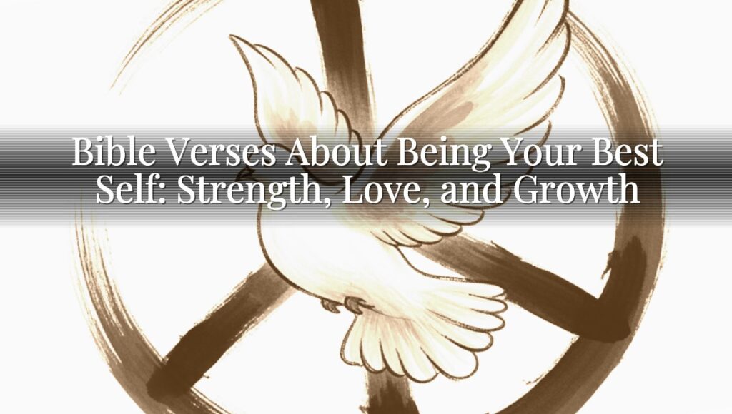 Bible Verses About Being Your Best Self: Strength, Love, and Growth
