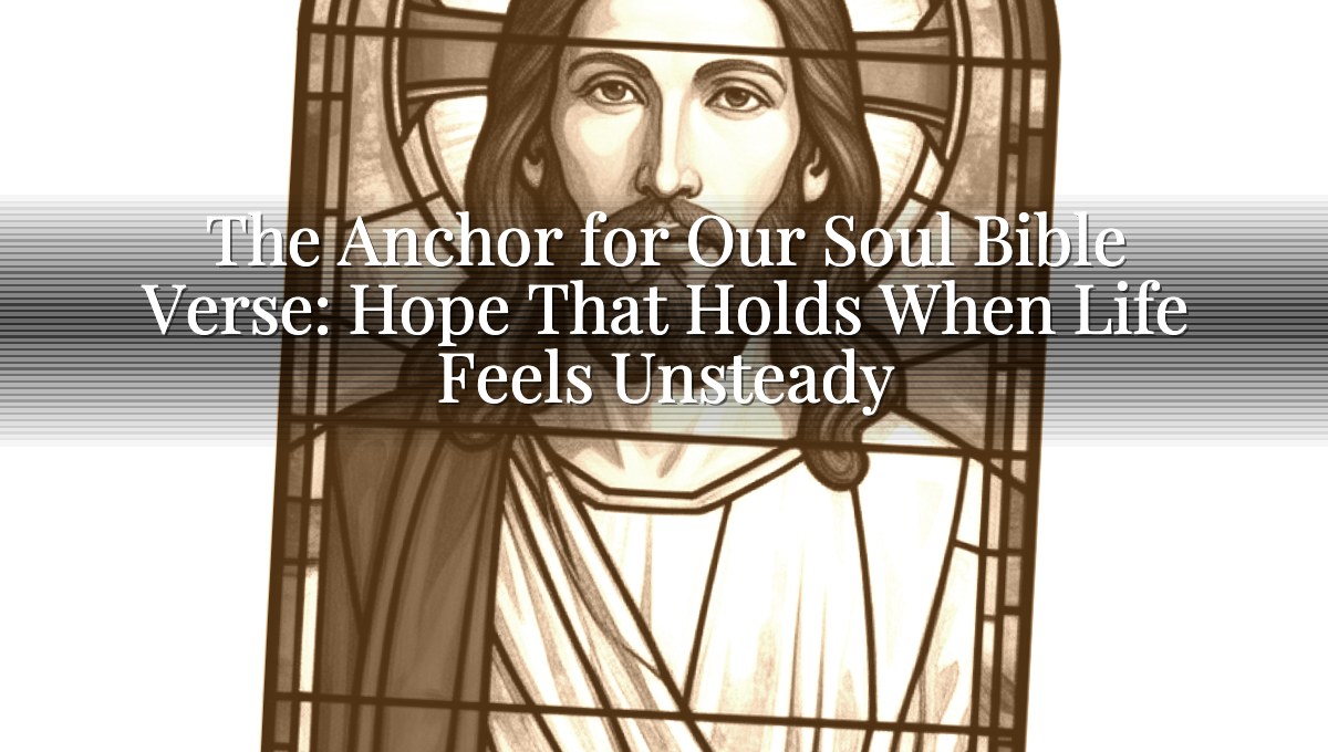 The Anchor for Our Soul Bible Verse: Hope That Holds When Life Feels Unsteady