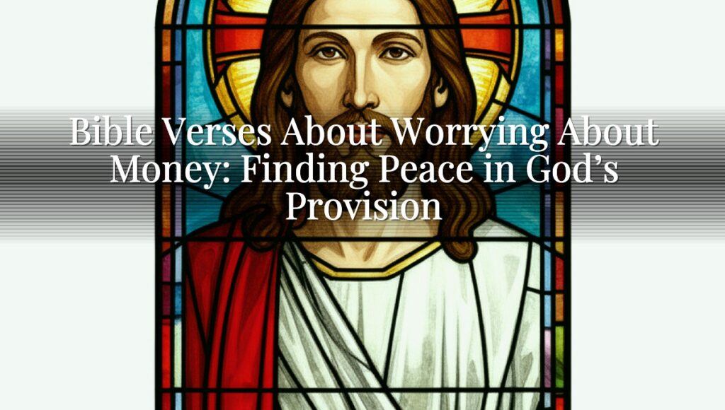 Bible Verses About Worrying About Money: Finding Peace in God’s Provision
