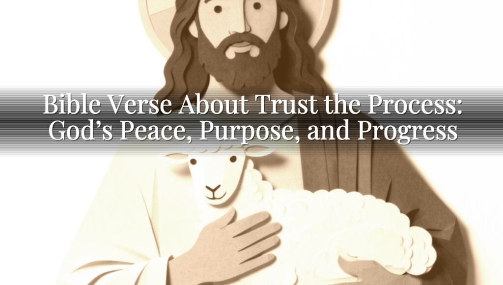 Bible Verse About Trust the Process: God’s Peace, Purpose, and Progress