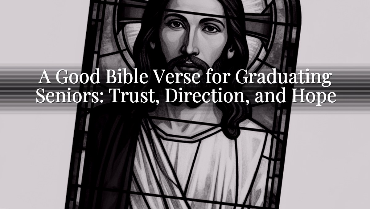 A Good Bible Verse for Graduating Seniors: Trust, Direction, and Hope