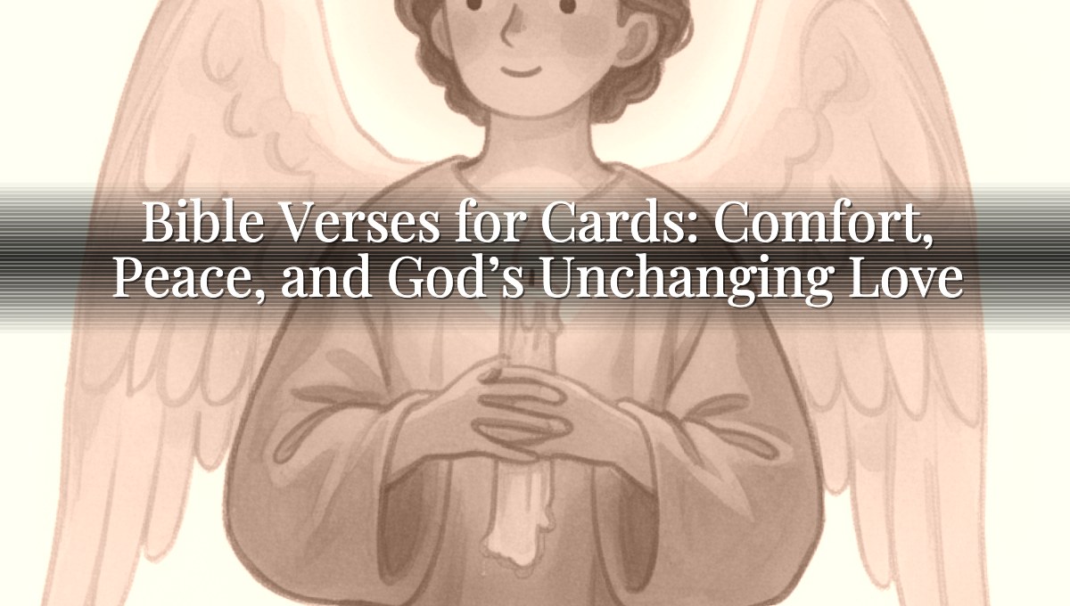 Bible Verses for Cards: Comfort, Peace, and God’s Unchanging Love