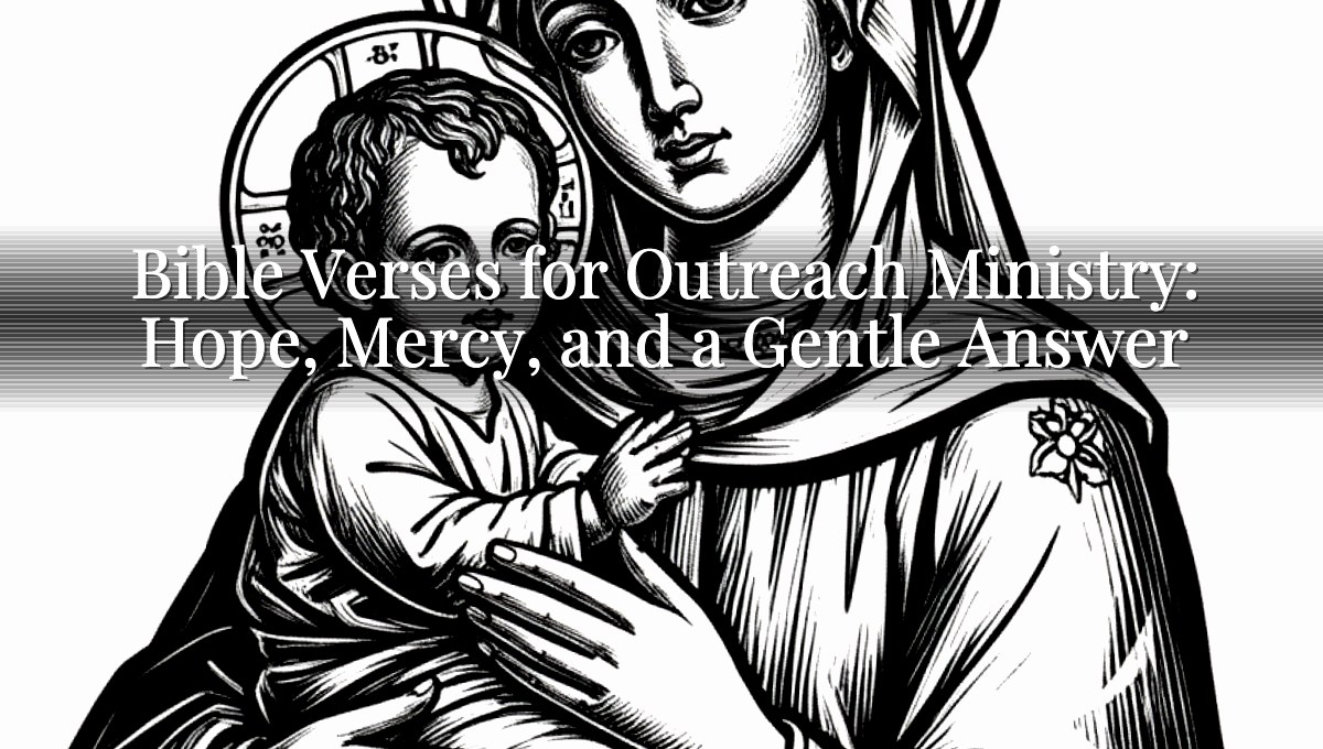 Bible Verses for Outreach Ministry: Hope, Mercy, and a Gentle Answer