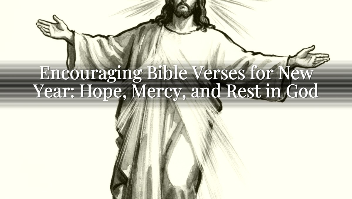 Encouraging Bible Verses for New Year: Hope, Mercy, and Rest in God