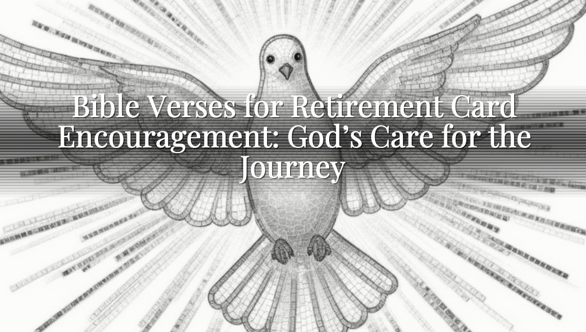 Bible Verses for Retirement Card Encouragement: God’s Care for the Journey