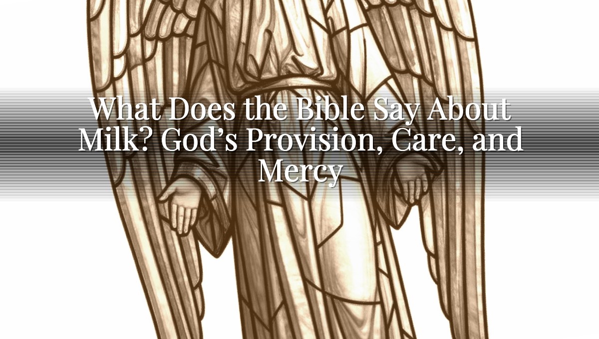 What Does the Bible Say About Milk? God’s Provision, Care, and Mercy