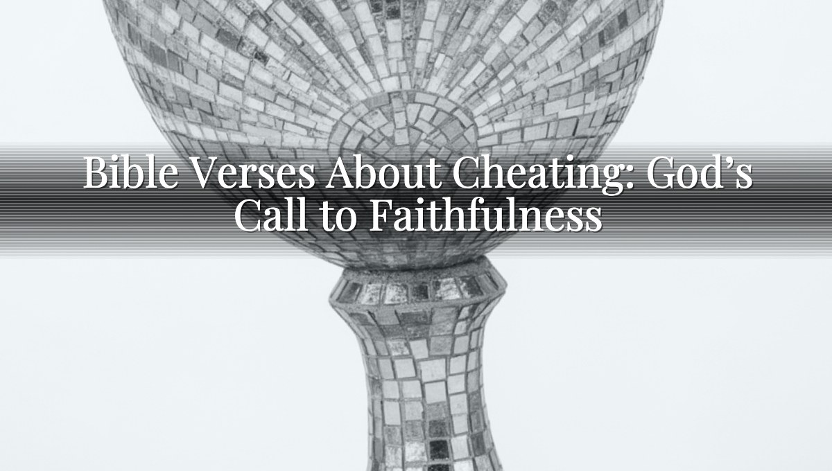 Bible Verses About Cheating: God’s Call to Faithfulness