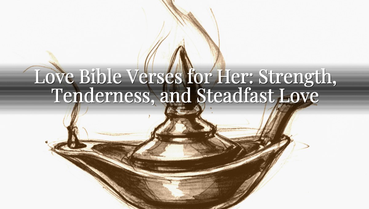 Love Bible Verses for Her: Strength, Tenderness, and Steadfast Love