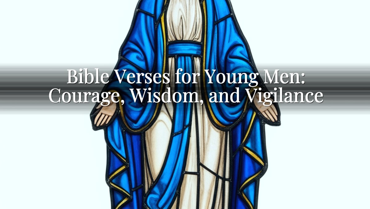 Bible Verses for Young Men: Courage, Wisdom, and Vigilance