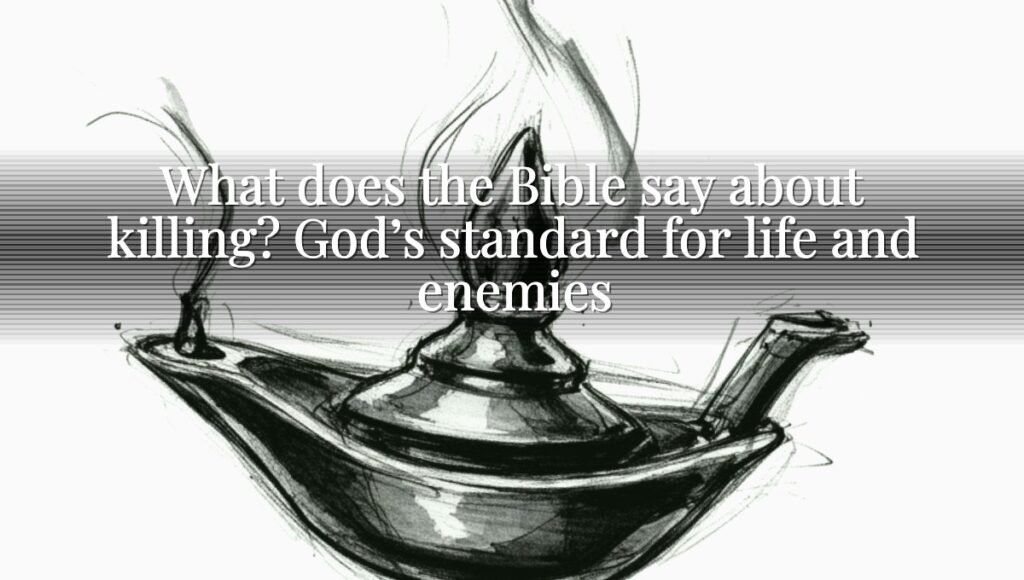 What does the Bible say about killing? God’s standard for life and enemies