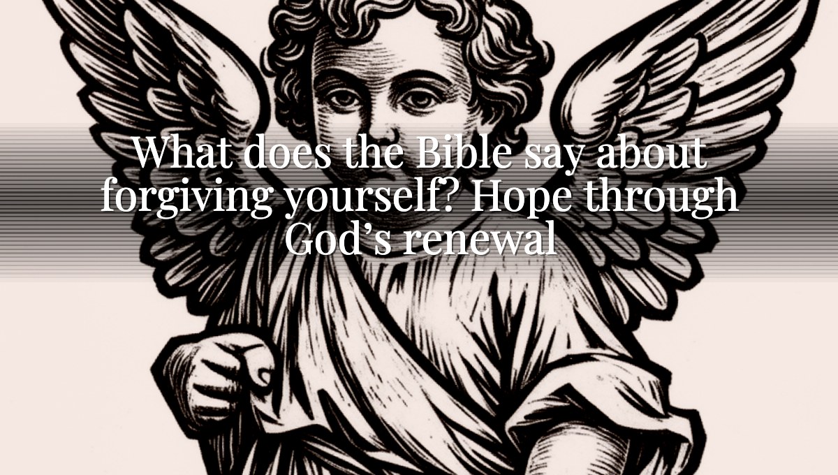What does the Bible say about forgiving yourself? Hope through God’s renewal