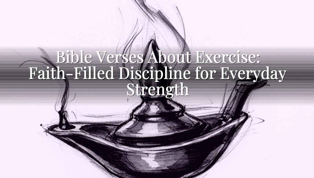 Bible Verses About Exercise: Faith-Filled Discipline for Everyday Strength
