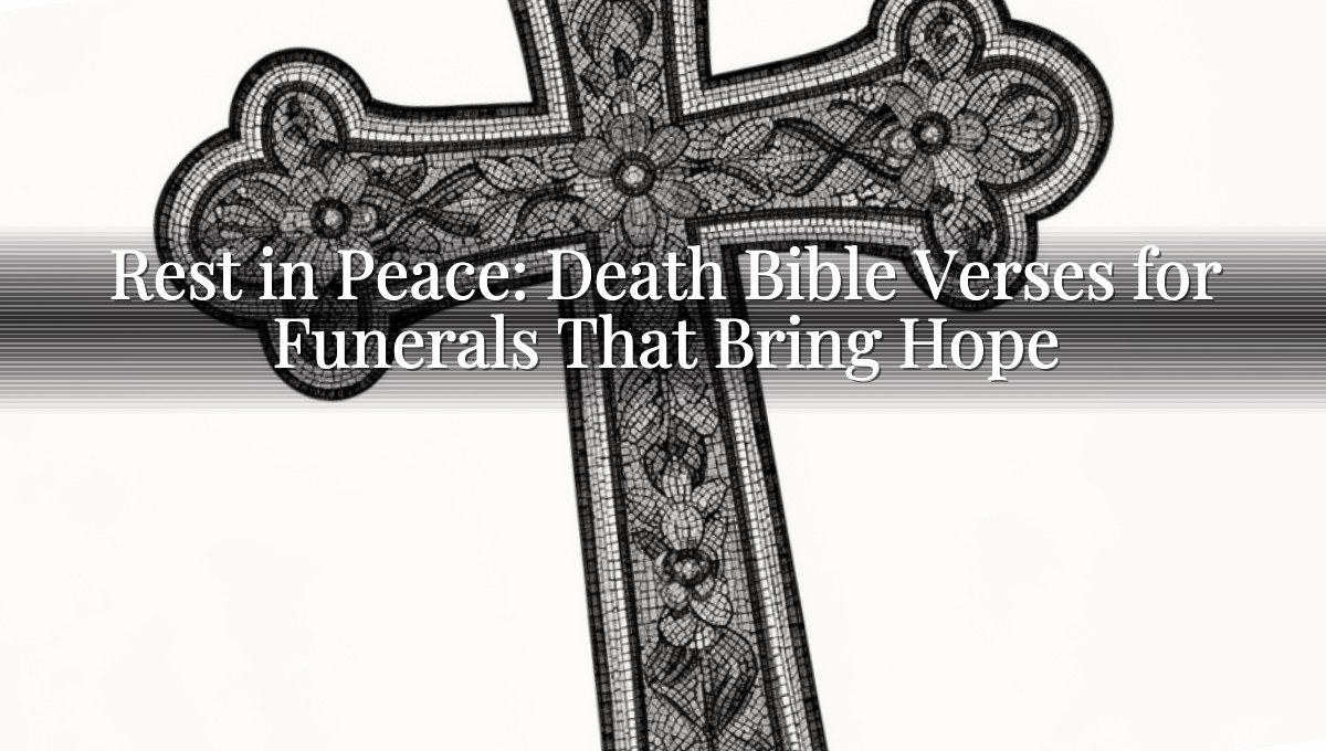 Rest in Peace: Death Bible Verses for Funerals That Bring Hope