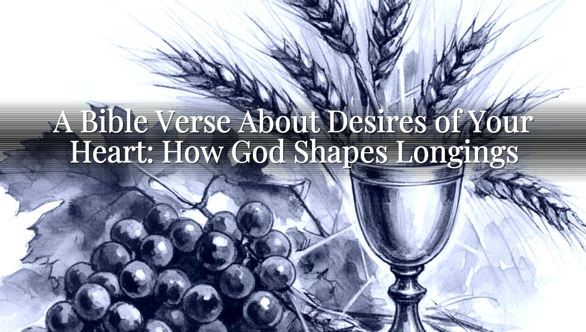 A Bible Verse About Desires of Your Heart: How God Shapes Longings