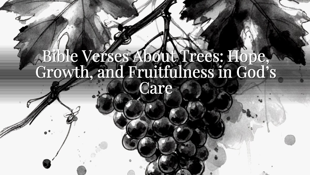 Bible Verses About Trees: Hope, Growth, and Fruitfulness in God’s Care
