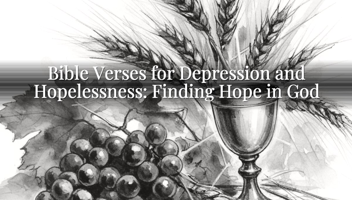 Bible Verses for Depression and Hopelessness: Finding Hope in God