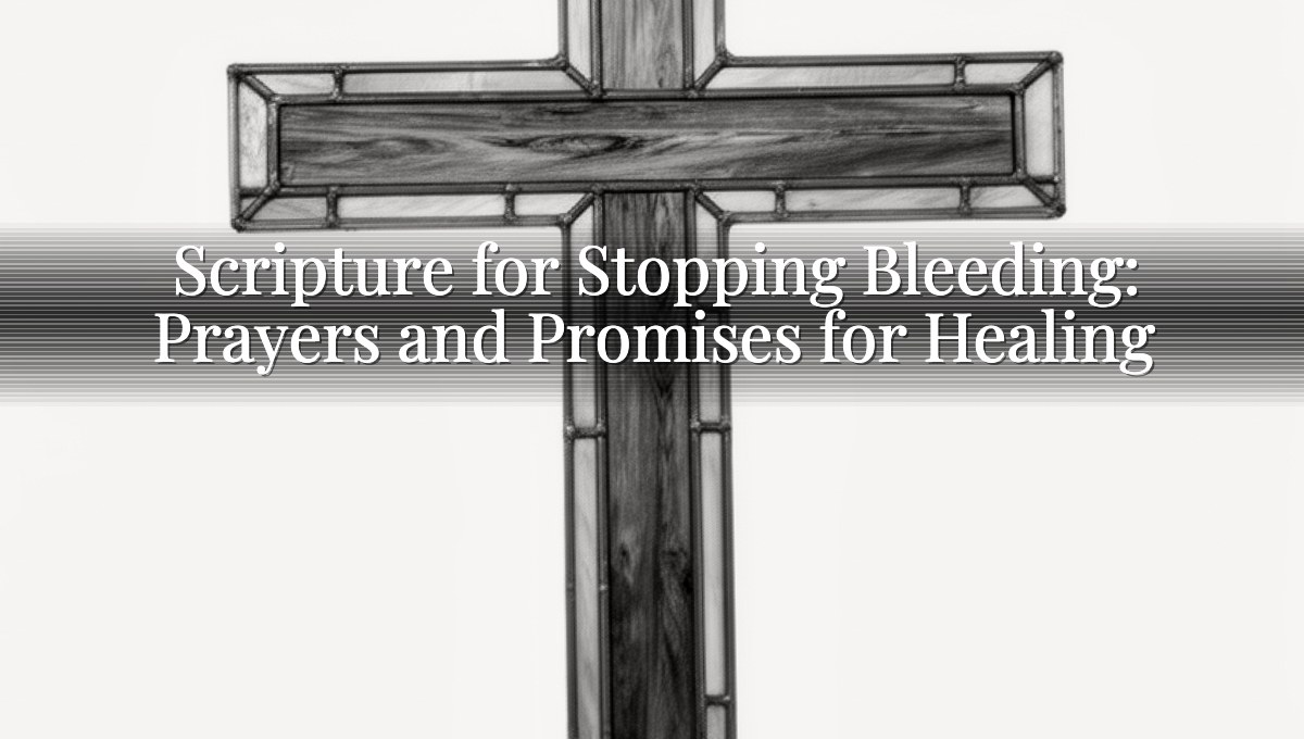 Scripture for Stopping Bleeding: Prayers and Promises for Healing