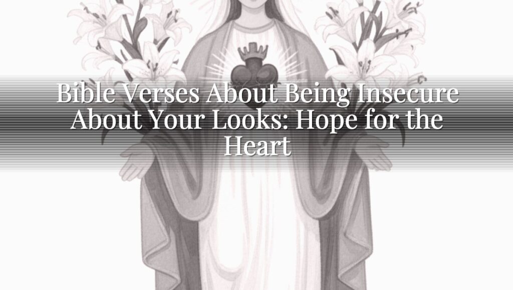 Bible Verses About Being Insecure About Your Looks: Hope for the Heart